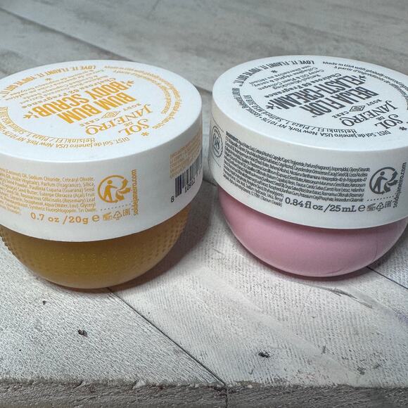 Sol de Janeiro Bum Bum Body Scrub & Beija Flor Elasti Cream - Mixed Skincare Set - Picture 2 of 5